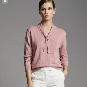 David Napier England Tie Neck Sweater